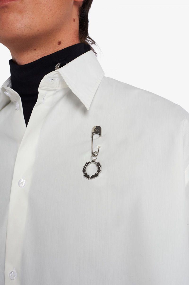 White Fred Perry SM1958 Men's Shirts | PH 1530ZUTG